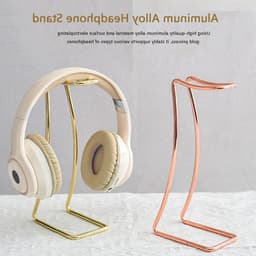 Hoofdtelefoonstandaard van Aluminium Legering voor Over-Ear Gaming Headsets en Alle Hoofdtelefoons, Geschikt voor Tafel en Display Case, Rood — thumbnail 2