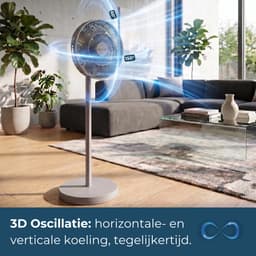 Evolar Smart Ventilator Staand - 30W - Incl. Accu - Statiefventilator - Ambient Light - WiFi - App & Afstandsbediening - EVO-SF30GW — thumbnail 2
