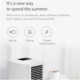 Mini Airco - Persoonlijke Koeler - Persoonlijke Verkoeling - 3-in-1 Functie - 1000ml Reservoir - Wit — thumbnail 4