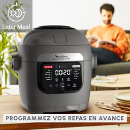 Multikoker Airfryer - Alles-in-één Keukenapparaat - Gezonde Maaltijden Bereiden - 12 Kookprogramma's - 6 Liter Capaciteit - Grijs — thumbnail 3