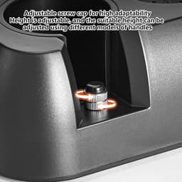 Espresso Tamping Station - Koffie Accessoire - Koffie Bereiden - Verstelbare Hoogte - 51-58 mm - Zwart — thumbnail 2