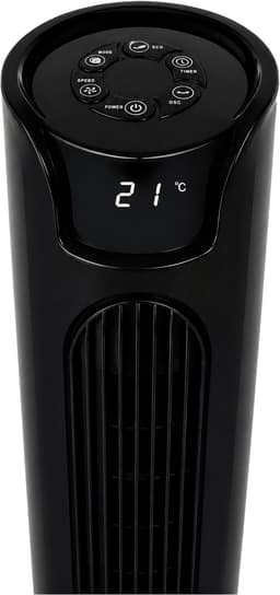 A-Flow Torenventilator Pure - LET OP: 2EKANSARTIKEL - Ventilator met afstandsbediening - Staande ventilator deluxe - LED Display - 3 Snelheden - Zelfdraaiend - 3 Windmodi - Timer - ECO mode — thumbnail 2