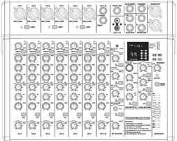E-Lektron B628-DSP 12 kanaals mengpaneel - USB interface en DSP effecten — thumbnail 5