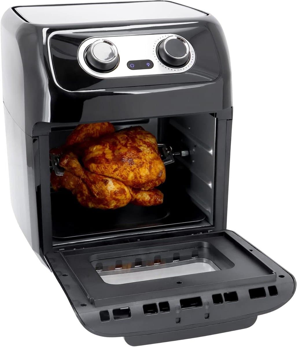 Heteluchtfriteuse Oven - Airfryer XXL - Gezond Koken - 12 Programma's - 12 Liter - Zwart — afbeelding 1