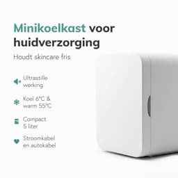 Soft & Silky Skincare fridge - Mini - Make up Organizer - Make-up Koelkast - Cosmetica & Skincare - Auto koelkast - Beauty - Frigobox - ac/dc - koelkastje — thumbnail 3