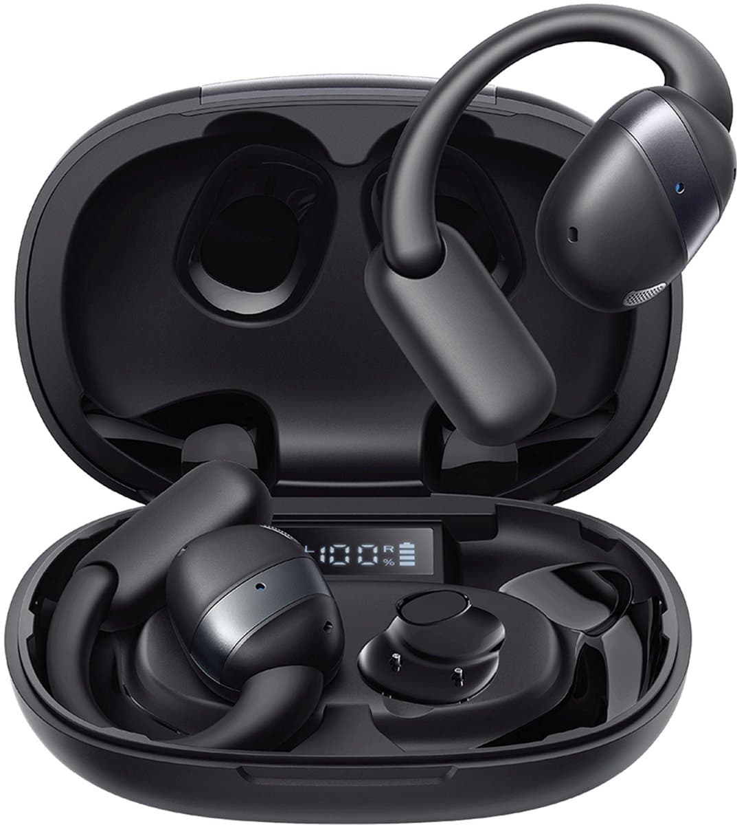 Joyroom JR-OE4 - Open-Ear True Wireless - Zwart - Bluetooth 5.4 - 12,5 uur Speeltijd — afbeelding 1