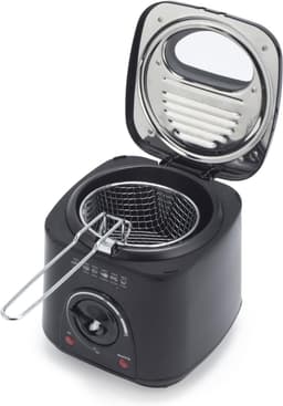 SNJY® Mini Airfryer - Airfryer Klein - Camping Airfryer - 1 Liter - 950W - Zwart — thumbnail 2