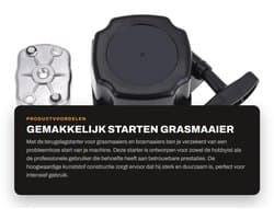 Dailygoods- Terugslagstarter Betrouwbare Start - Grasmaaier - Bosmaaier - Kunststof - 100% Nieuw - Sterk en Duurzaam - Trekstarter