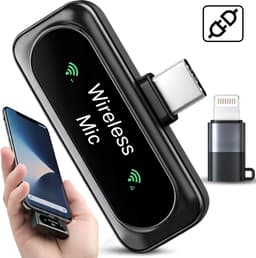 Draadloze dasspeldmicrofoon – Slimme microfoon met ruisonderdrukking voor livestreaming en video-opnames (model J20) - Microfoon Draadloos - Dasspeld Microfoon Draadloos - Microfoon Bluetooth - Geschikt Voor Alle Telefoons — thumbnail 5