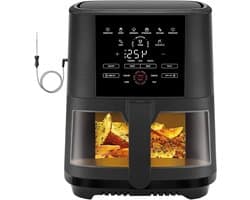 Slimme Airfryer - Olievrije Friteuse - Gezond Koken - Snelle Luchtcirculatie - 5 Qt - Zwart