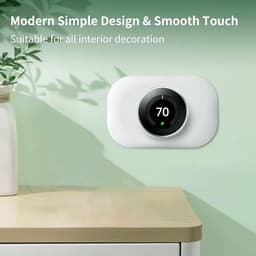 Thermostaat Trim Kit - Wandplaat Cover - Muur Imperfecties Bedekken - Vingerafdrukbestendig Ontwerp - Standaard Maat - Wit — thumbnail 5