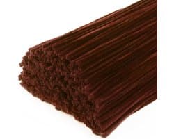 400 Stuks Pijp Reinigers Bruin Chenille Draad voor Creatieve Klussen en DIY Decoraties, 12" Buigzaam Pluche Craft Draad