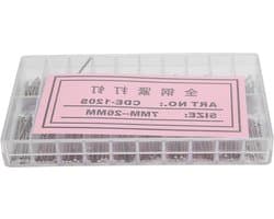 Rond buizen met frictiepen en drukstiften voor horlogebanden, 1.2 mm dikte, ideaal voor horlogemakers en reparaties