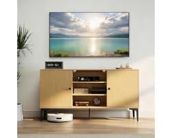 Tv-meubel - Televisietafel Kast - Woonkamer Opbergen - Kabelmanagementsysteem - 135x35x70cm - Eikenlook