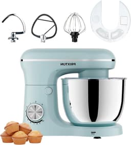 Keukenmachine - Mixer Bakken - Deeg Kneden - 1500 Watt Motor - 5 Liter Kom - Blauw — thumbnail 1