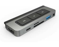 USB-C Hub - Adapter Hub - iPad Uitbreiden - 6-in-1 Poorten - 99 x 38 x 11 cm - Zilver