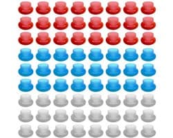 72 Stuks Lekvrije Verzegeling, Silicagel, Driehoekige Ventielverzegeling voor Kranen, Lekvrije Afdichtringen en Eenvoudig Te Bevestigen Sluitingen