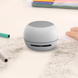 Bureaustofzuiger - Kleine stofzuiger - Bureau opruimen - USB oplaadbaar - 8.4 cm hoog - Wit — thumbnail 4