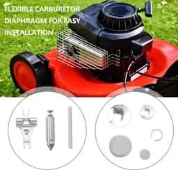 Dailygoods- Carburettorkit 1 Set - Compatibel met Walbro/Husqvarna - Kunststof/Papier/IJzer - Flexibel Membraan - Grasmaaier/Kettingzaag - Carburateurkit — thumbnail 3