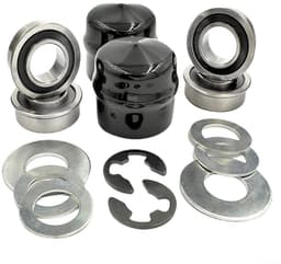 Dailygoods- Voorwielring - Dragende Omzettingsuitrusting - Conversiekit - Compatibel met Craftsman/Poulan/Husqvarna/Jonsered - Metaal/Rubber - Inhoud: 1 set - Wielbus — thumbnail 1