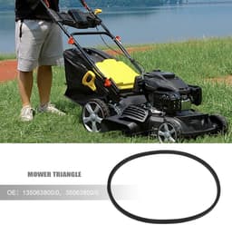 Dailygoods - Grasmaaier V-snaar - Aandrijfriem 2x - Rubber - Zwart - Compatibel met Mountfield en Champion - Voor een krachtige grasmaaierervaring — thumbnail 3