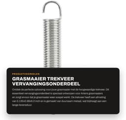 Dailygoods- Trekveer 08320300 - Metalen Trekveer - Vervanging voor Ariens/Gravely Grasmaaier - Duurzaam - 0.135x0.98x6.0 inch - Uitstekende prestaties - Grasmaaieronderdeel — thumbnail 1