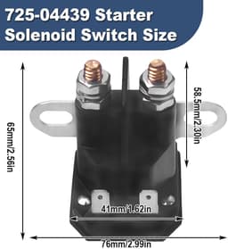 Dailygoods- Startrelais Vervanging voor MTD/John Deere/Cub Cadet - 12 V Magneetschakelaar - Grasmaaier - Gazontractor - Compatibel met diverse modellen — thumbnail 5