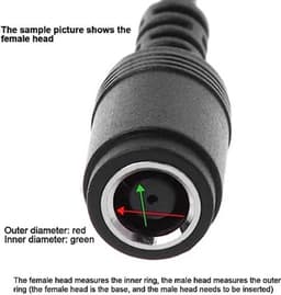 2 stuks DC Power Jack 7.9 x 5.5mm naar 4 x 1.7mm Connector Adapter Notebook Accessoires voor Lenovo — thumbnail 2