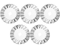 Vervangende 45mm snijbladen voor quilt- en naaiwerk - 5 stuks, ideaal voor scrapbooking en knutselen