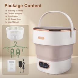 Mini Wasmachine met Centrifuge - Voor Kleine Wasgoed - Meerdere Programma's - miniapparaat — thumbnail 2