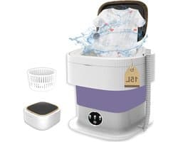 Mini Wasmachine met Centrifuge - Voor Kleine Wasgoed - Meerdere Programma's - reisapparaat