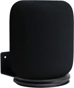 Metalen Wandhouder - HomePod Houder - Geluid Verbeteren - Geïntegreerd Kabelmanagement - 20 x 11 x 17 cm - Zwart — thumbnail 1
