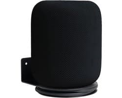 Metalen Wandhouder - HomePod Houder - Geluid Verbeteren - Geïntegreerd Kabelmanagement - 20 x 11 x 17 cm - Zwart