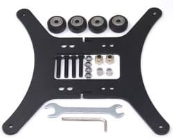 Y Carriage Plate Upgrade - 3D Printer Kit - Bed Leveling - Perfect Flat Surface - 190x190mm - Black