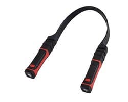 Afneembare, oplaadbare LED-werklamp met magnetische voet, handsfree te gebruiken en om de nek te bevestigen.