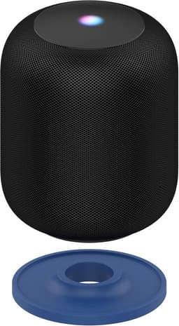 For Google Home Pod Mini Holder Plain Silica Gel Stand, No Screws Required, Speaker Accessory Rack, Space Saving for Kitchen, Bathroom and Bedroom (Google Home Pod Mini, Dark Blue) — thumbnail 7
