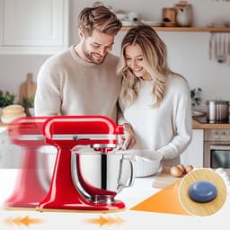 Mixer Mat - Apparaat Schuiver - Keuken Werkplek - Effortless Glide - 34 cm - Natuurlijk — thumbnail 2