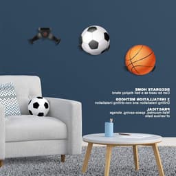Voetbalbalhouder voor Wandmontage - Opbergrek voor Voetballen en Decoratie in Huis - Ideaal voor Sportliefhebbers en Interieurstyling — thumbnail 3