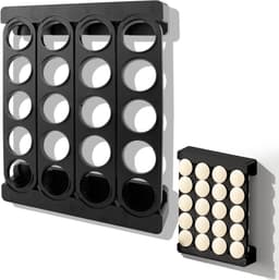 Capsulehouder voor Koffiecapsules, Wandmontage zonder Boren, Geschikt voor Keukenopslag, Ruimtebesparend en Stijlvol Design in Zwart — thumbnail 1