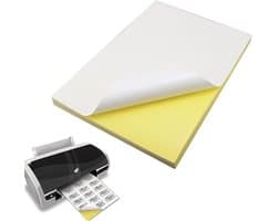 Zelfklevend Stickerpapier voor Labels en Stickers - 20 Stuks A4 Formaat (297 x 210 mm) voor Printen en Creatieve Projecten