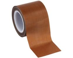 50mm x 10M Teflon Tape - PTFE Glasweefsel Tape, Warmtebestendig tot 300°C, 0.12mm Dikte voor Diverse Toepassingen