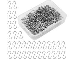 Multifunctionele mini haak van staal voor knutselen en sieraden, inclusief transparante opbergdoos, ideaal voor hobbyisten en creatievelingen