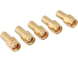 5 Stuks 50 Ohm 2W SMA Plug HF Coaxial Terminators voor Signaalonderbreking en Bescherming