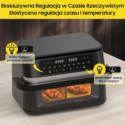 Airfryer – Heteluchtfriteuse – Digitale Friteuse – Gezond Koken – XXL 11L – 2950W Vermogen – Dual-Zone Met Verwijderbare Divider — thumbnail 3