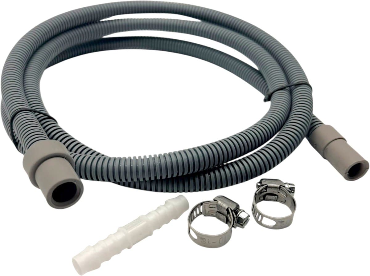 Fixem afvoer verlengslang droger 1,5m universeel, geschikt voor condensdroger, droogkast, warmtepompdroger, wasdroger - afvoerslang 8mm of 10mm gat - knikvrij airco slang - Ook geschikt voor airco - Geschikt voor alle merken — afbeelding 1