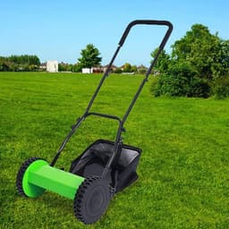 Handmaaier - Loopmaaier - Gazon Onderhoud - Stil en Schoon - 30 cm Maaibreedte - Grijs — thumbnail 2