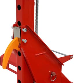 Grasmaaier Hefbok - Hefbrug Tuintractor - Onderhoud Reparatie - Verstelbare Lengte - 450lbs Capaciteit - Zwart Rood — thumbnail 2