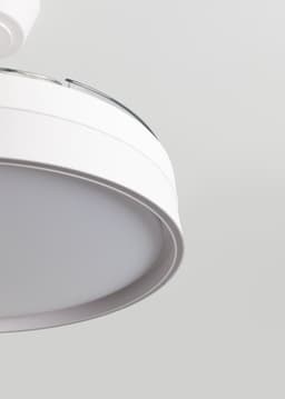 CREATE - Stille plafondventilator 40 W Ø107 cm met intrekbare bladen en LED-licht - M - Met licht - Controller voor wandmontage - WIND CLEAR EDGE — thumbnail 2