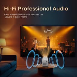 Magcubic X7 Mini Beamer - 8K support – Full HD 1080P Projector – WiFi 6 & Bluetooth 5.4 – Auto Focus & Keystone – Smart Android Beamer voor Thuisbioscoop & Outdoor — thumbnail 3