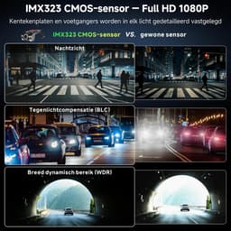 Dashboardcamera - Dashcam Auto - Reizen Vastleggen - 1080p Full HD - 156 Graden - Zwart — thumbnail 2